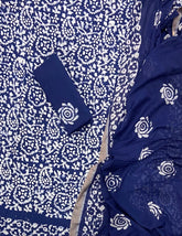 Block Print Elegant Cotton Suit Set - Yanchi